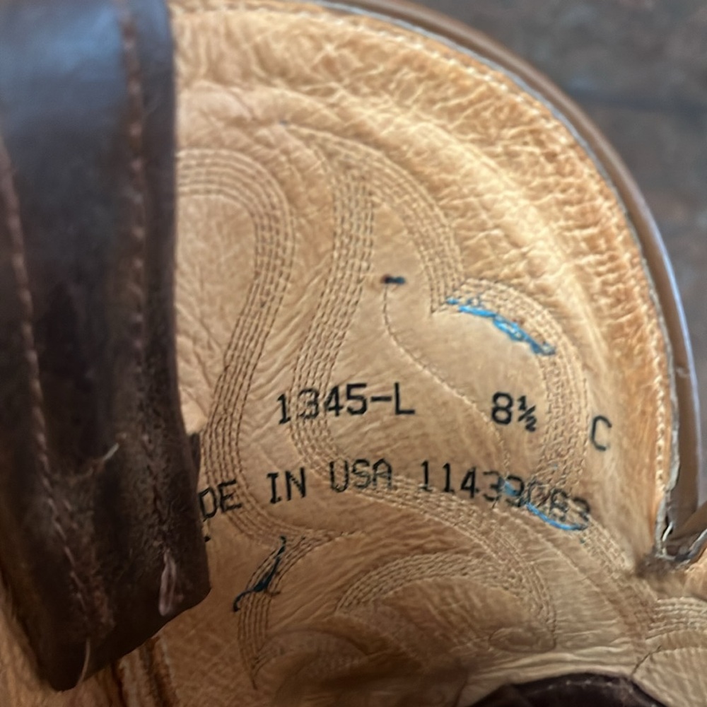 Tony Lama Suede Cowgirl Boots - Picture 8 of 11